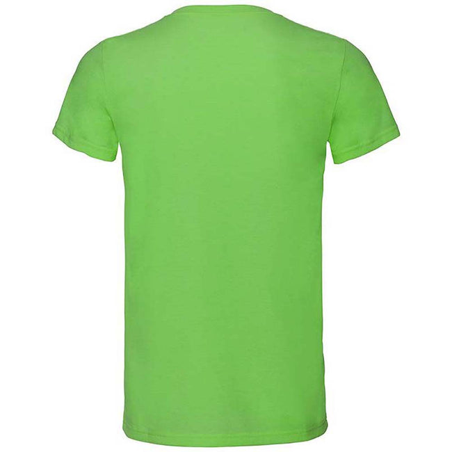 Green Marl - Side - Russell Mens Short Sleeve V-Neck HD T-Shirt