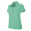 Green Heather - Front - Kariban Womens-Ladies Melange Short Sleeve Polo Shirt