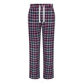 Navy-Pink - Front - Comfy Co Womens-Ladies Gals Flannel Pyjama Pants