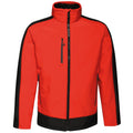 Classic Red-Black - Front - Regatta Contrast Mens 3-Layer Printable Softshell Jacket