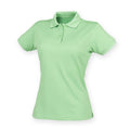 Lime Green - Front - Henbury Womens-Ladies Coolplus® Fitted Polo Shirt
