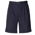 Navy - Front - Henbury Teflon® Stain Resistant Coated Chino Workwear Shorts