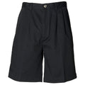 Black - Front - Henbury Teflon® Stain Resistant Coated Chino Workwear Shorts