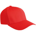 Red - Front - Yupoong Flexfit Unisex Lightweight Quick Drying Baseball Cap (Pack of 2)