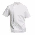 White - Front - Premier Unisex Culinary Pull-on - Chefs Short Sleeve Tunic (Pack of 2)