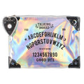 Silver-Black - Front - Holographic  Ouija Makeup Pouch