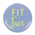 Blue-Yellow - Front - Something Different Fit Face Compact Mirror