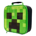 Green - Front - Minecraft Cubic Lunch Bag