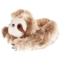 Brown - Front - Slumberzzz Childrens-Kids Sloth Slippers