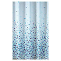 White-Blue - Front - Blue Canyon Mosaic Shower Curtain