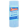 Blue-White - Front - Spontex All Purpose Cloth Roll (Pack of 40)