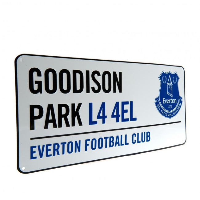 White - Back - Everton FC Official Street Sign