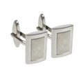 Silver - Front - Everton FC Stainless Steel Framed Cufflinks