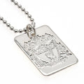 Silver - Back - Liverpool FC Silver Plated Dog Tag And Chain