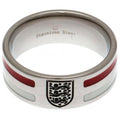Silver-Red-White - Front - England FA Colour Stripe Ring