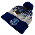 White-Blue - Back - Everton FC Adults Unisex Bobble Ski Hat