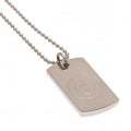 Silver - Back - Manchester City FC Engraved Dog Tag and Chain