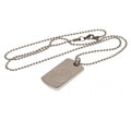 Silver - Front - Manchester City FC Engraved Dog Tag and Chain