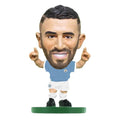 Sky Blue-White - Front - Manchester City FC Riyad Mahrez SoccerStarz Football Figurine
