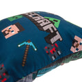 Grey-Blue-Green - Side - Minecraft Character Filled Cushion