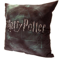 Grey-Green - Front - Harry Potter Deathly Hallows Filled Cushion