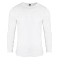 White - Front - FLOSO Mens Thermal Underwear Long Sleeve T Shirt Top (Standard Range)