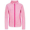 Pink Lady Stripe - Front - Trespass Childrens-Kids Bunker Fleece Jacket