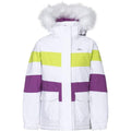 White - Front - Trespass Childrens Girls Hawser Ski Jacket