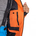 Orange - Close up - Trespass Mens  DLX Banner Ski Jacket