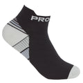 Blue-Grey - Pack Shot - Pro-Tonic Womens-Ladies Compression Trainer Liner Socks (Pack Of 2)