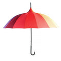 Multicolour - Back - X-Brella Rainbow Pagoda Umbrella