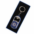 Blue - Front - Chelsea FC Bottle Opener Key Ring With Torch