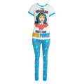White-Blue - Front - Wonder Woman Womens-Ladies I`m A Woman Cotton Pyjama Set