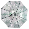 Silver - Back - X-Brella Metallic Stick Umbrella