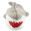 Grey - Back - Childrens-Kids Novelty Shark Slippers