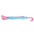 Blue-Pink - Back - Childrens-Kids 3D Mermaid Dome Umbrella