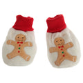 Cream - Front - Nursery Time Baby Christmas Gingerbread Man Booties
